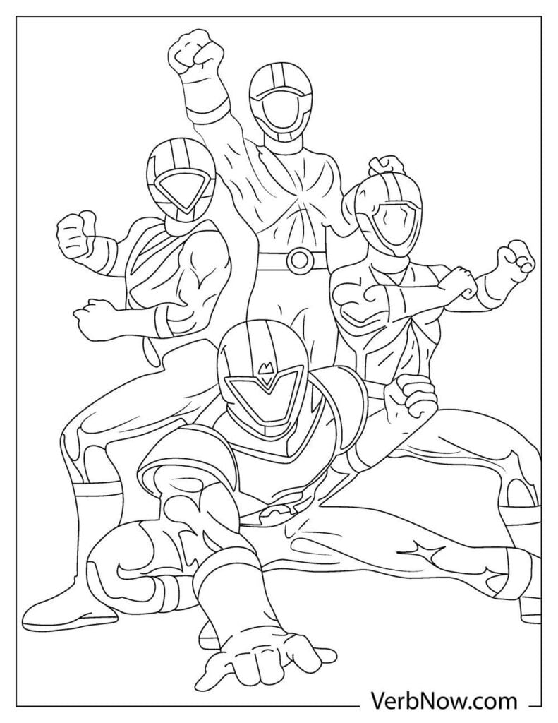 Free POWER RANGER Coloring Pages & Book for Download (Printable PDF) -  VerbNow