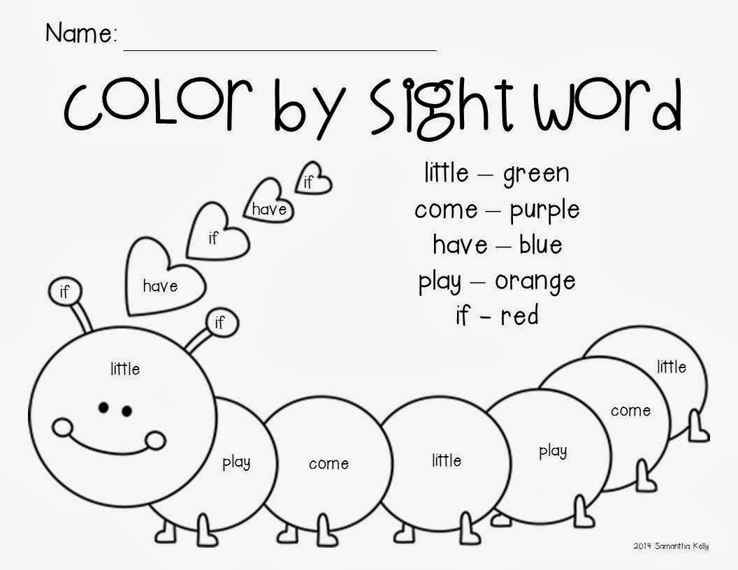 Color By Sight Word Coloring Pages   Coloring Home