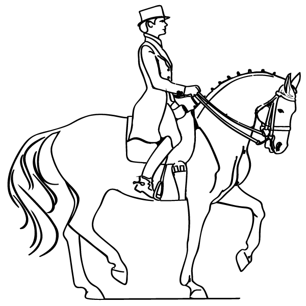 Horse Rider Coloring Pages Coloring Home