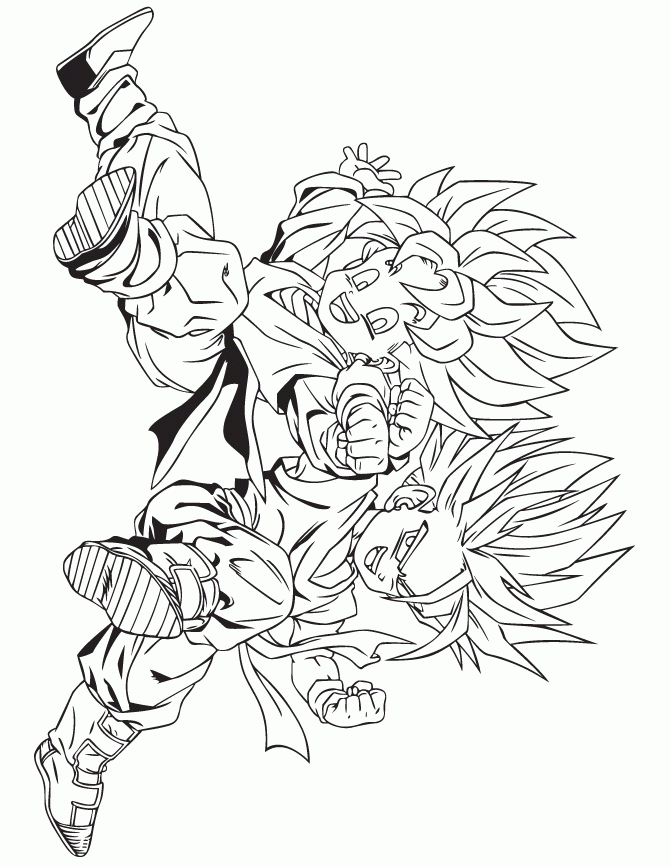Coloring Pages Dragon Ball Z Fusion - ColoringPagefor.com