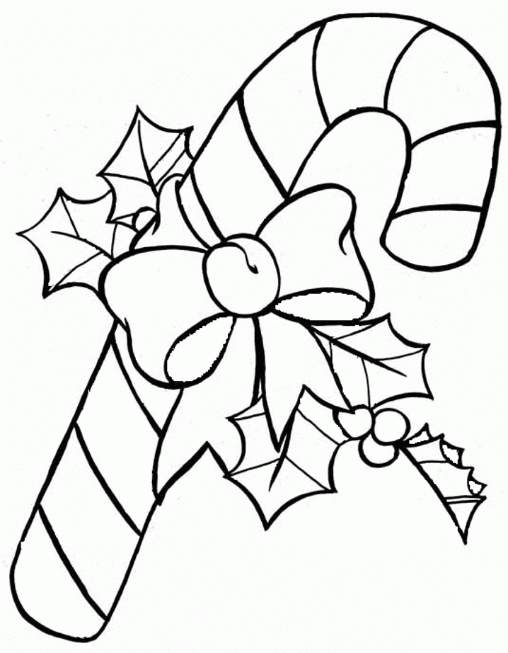 Printable Candy Cane Coloring Pages - Coloring Home