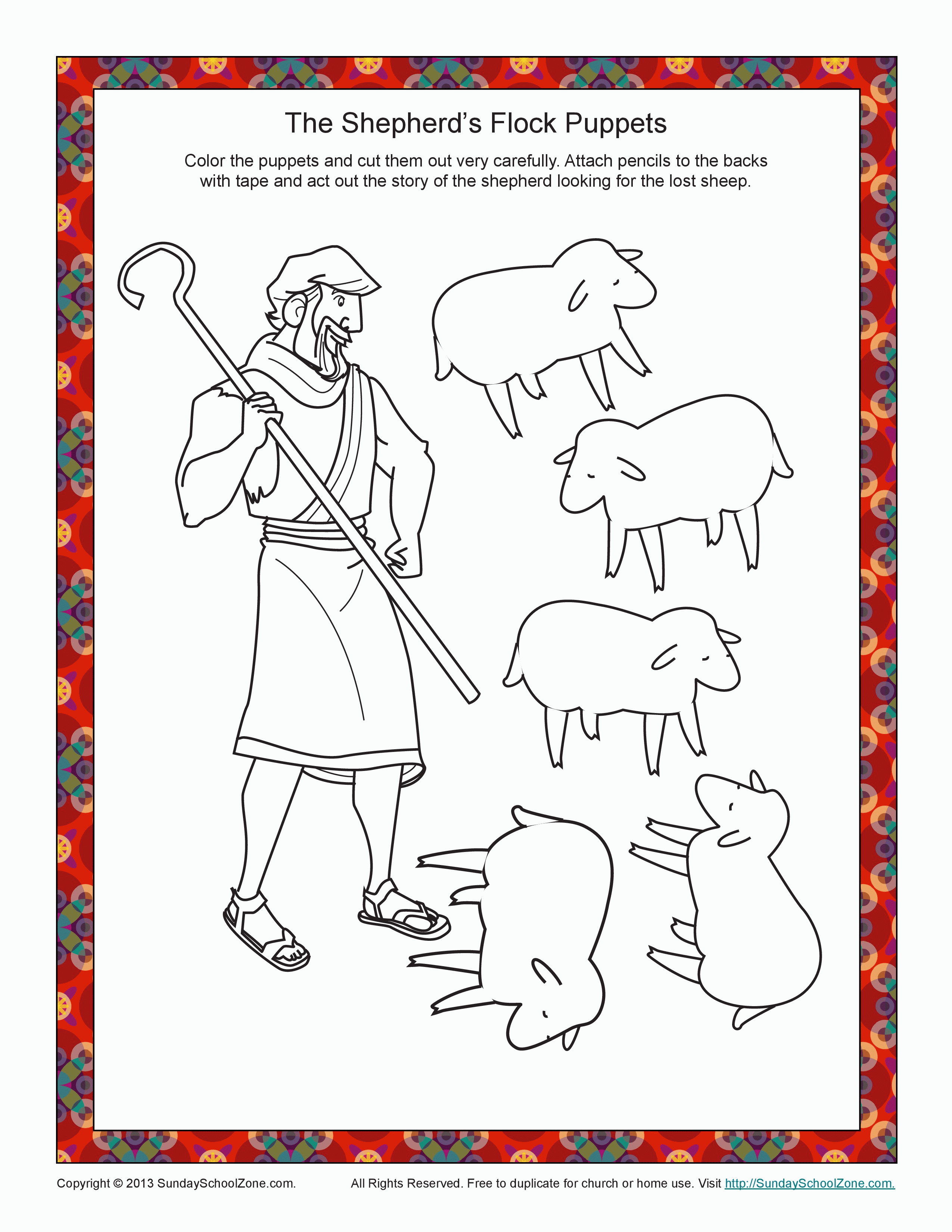 Download Coloring Pages For Preschoolers Parable Of Lost Sheep - Coloring Home