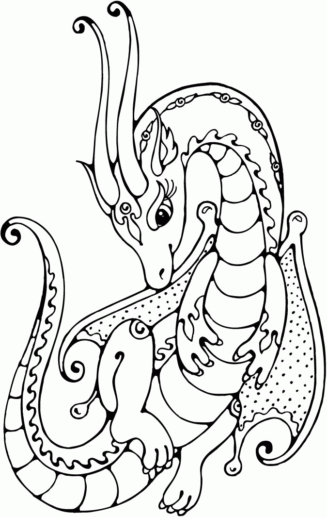 Print Dragon Pictures To Color - Toyolaenergy.com