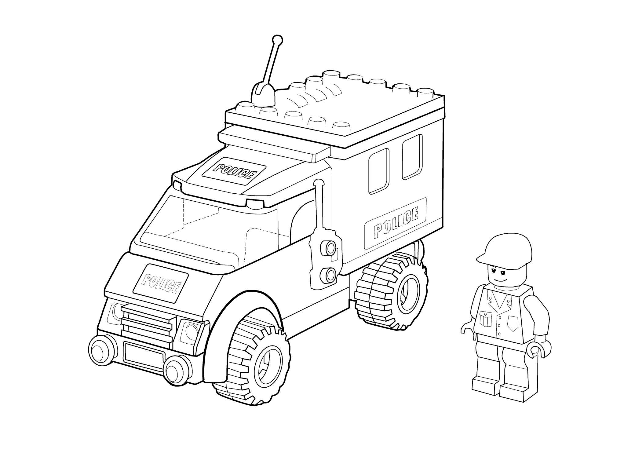 Lego City Coloring Pages Great - Coloring pages