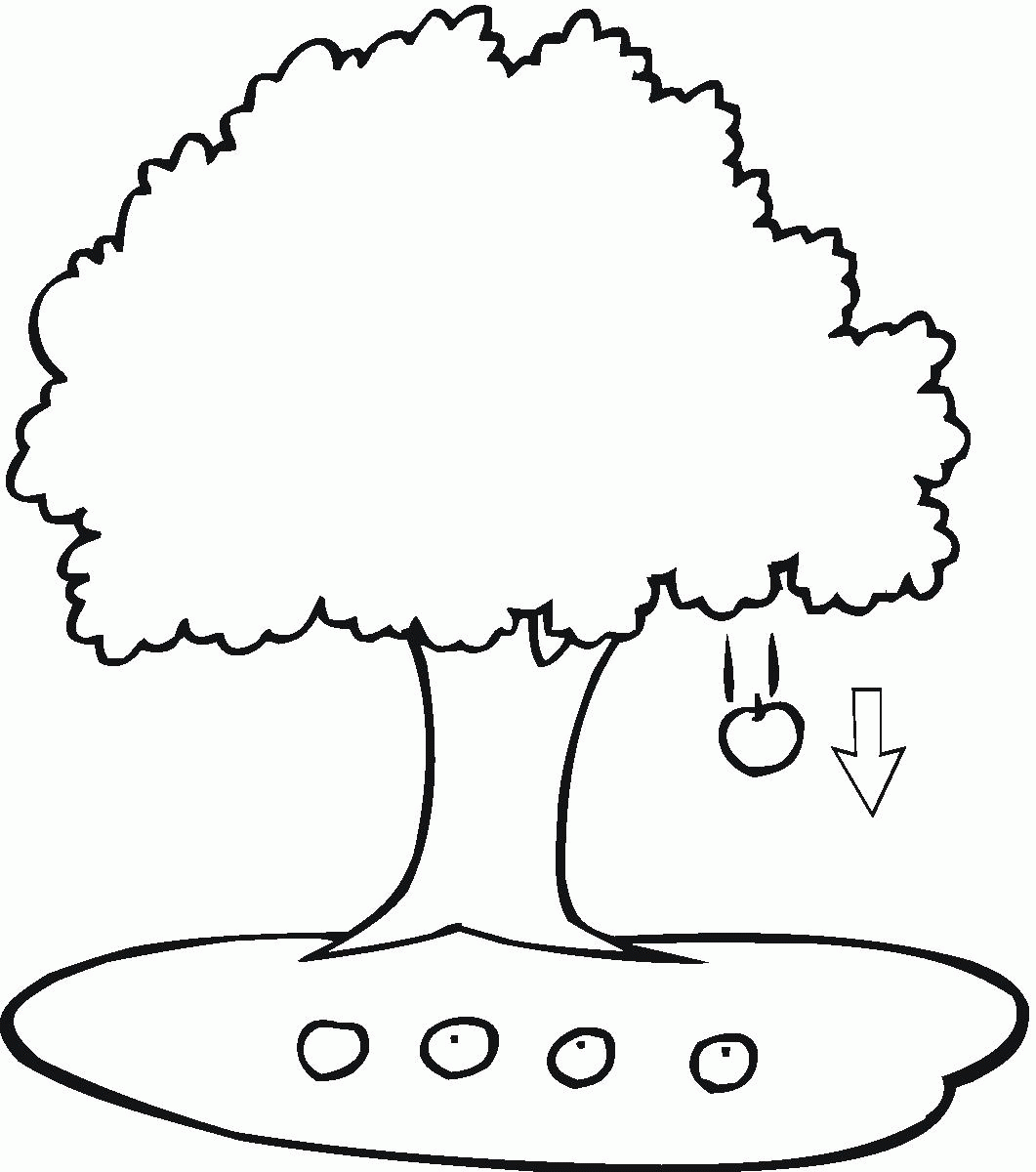 Download Coloring Page For Kids Apple Tree Coloring Home