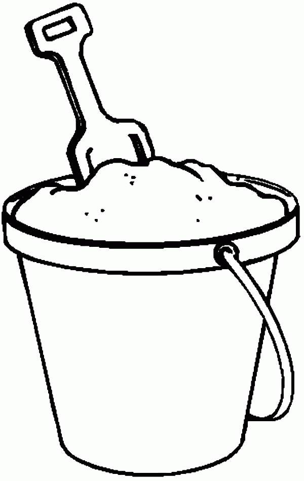 Bucket Coloring Page Coloring Home