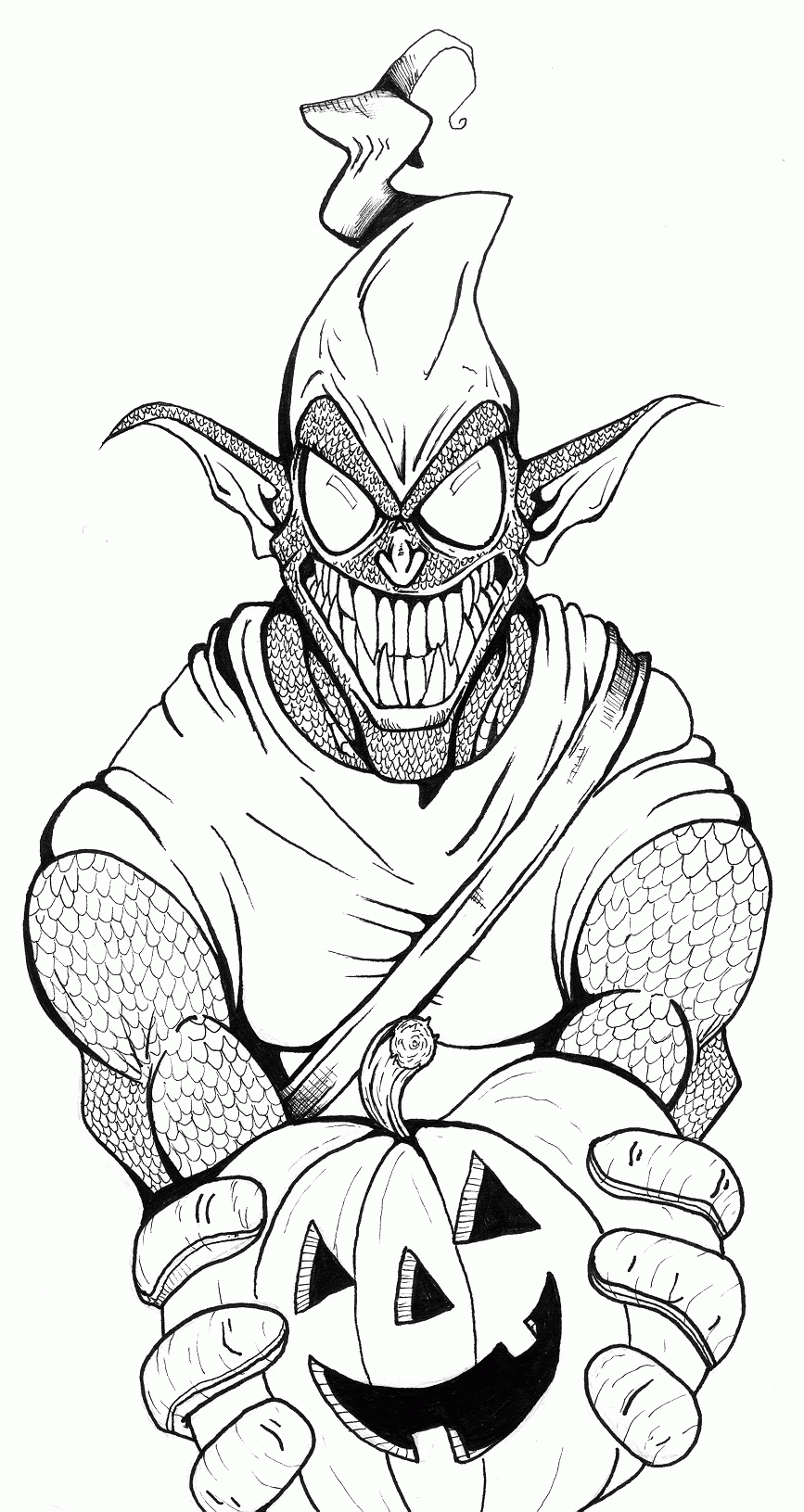 Coloring Pages Spiderman Green Goblin - Coloring