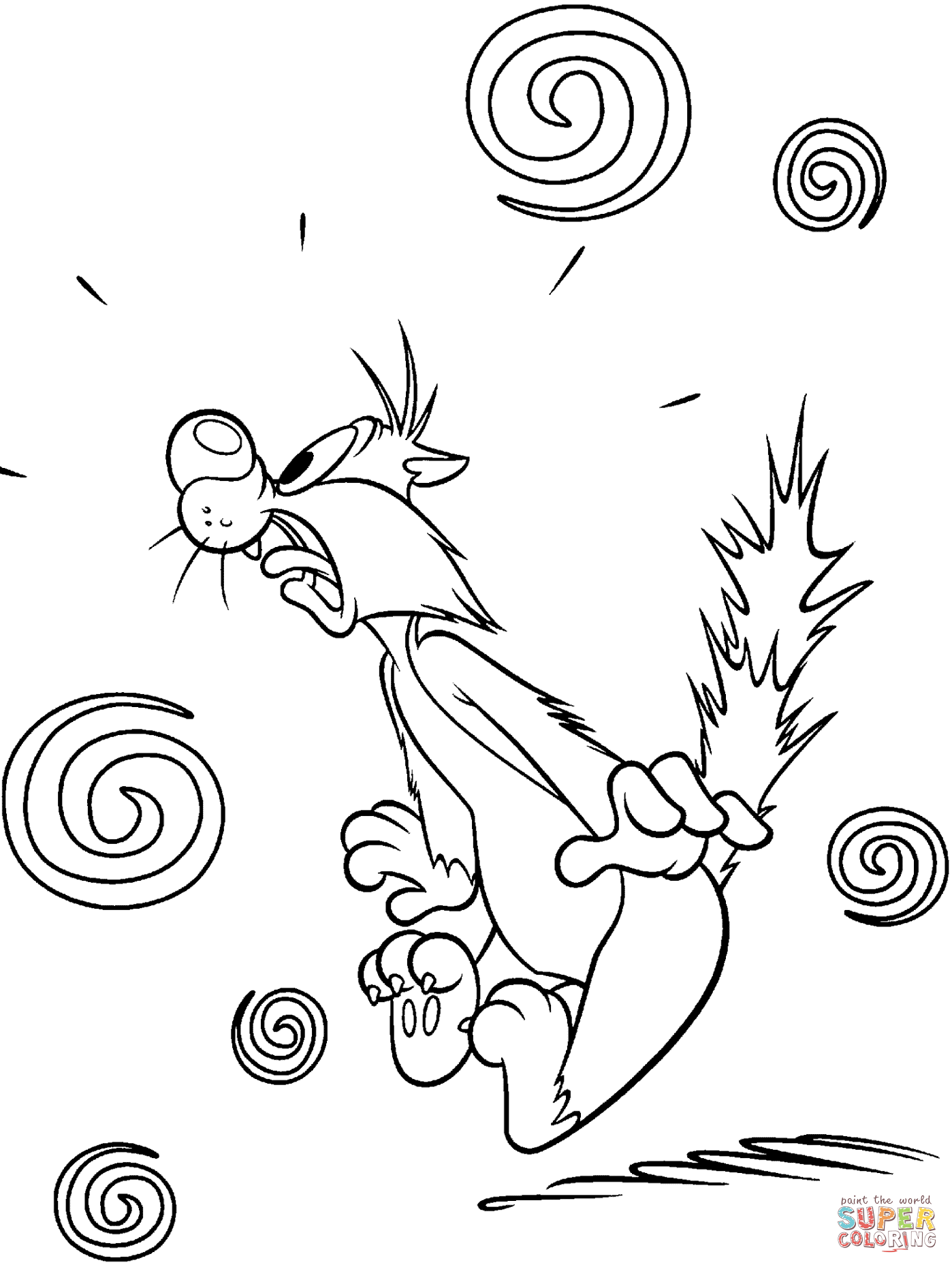 Looney Tunes Elmer Fudd coloring page | Free Printable Coloring Pages