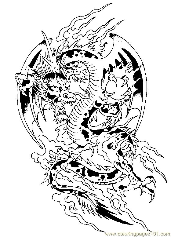 beautiful dragon coloring pages for adults