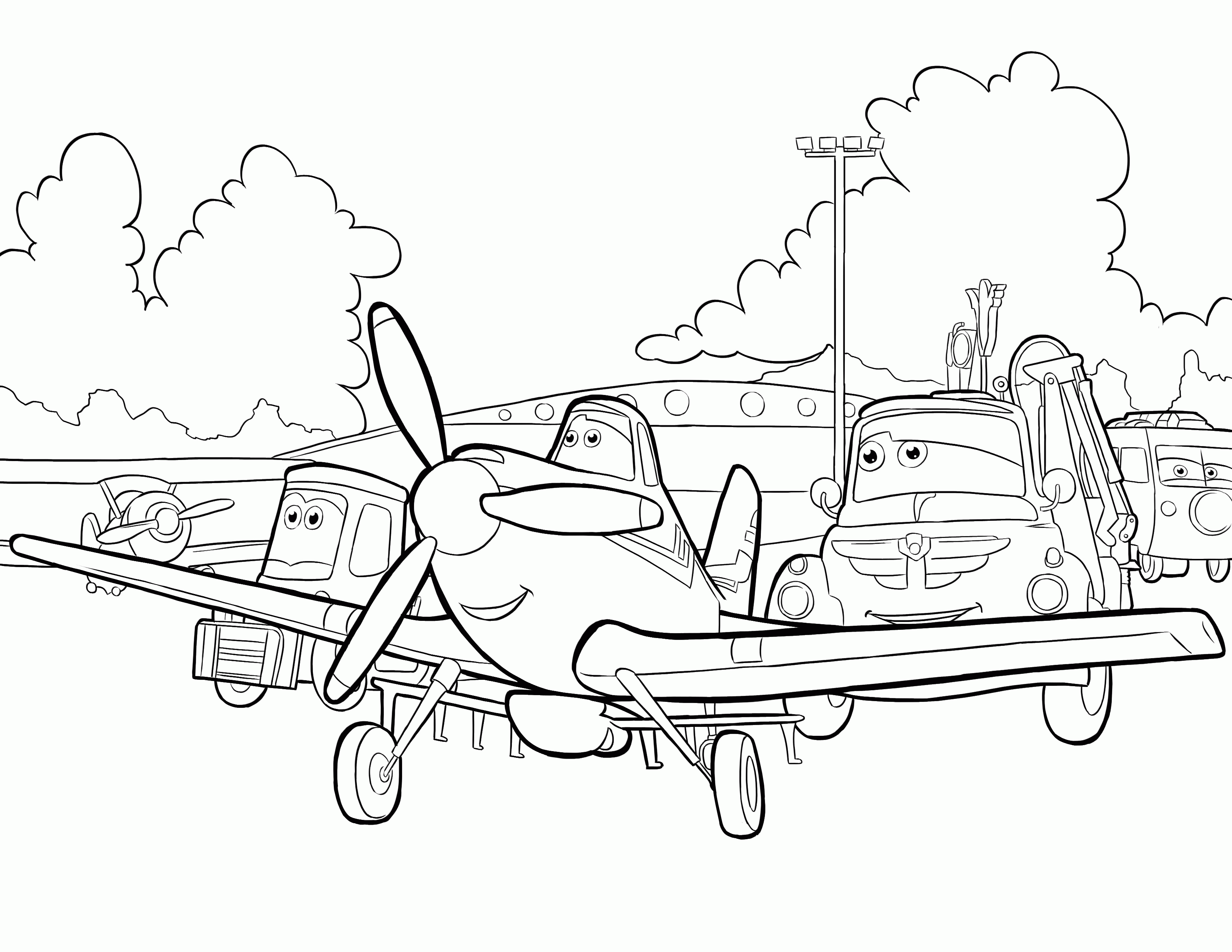 planes helicopters rockets coloring pages 40. dusty chug gang ...