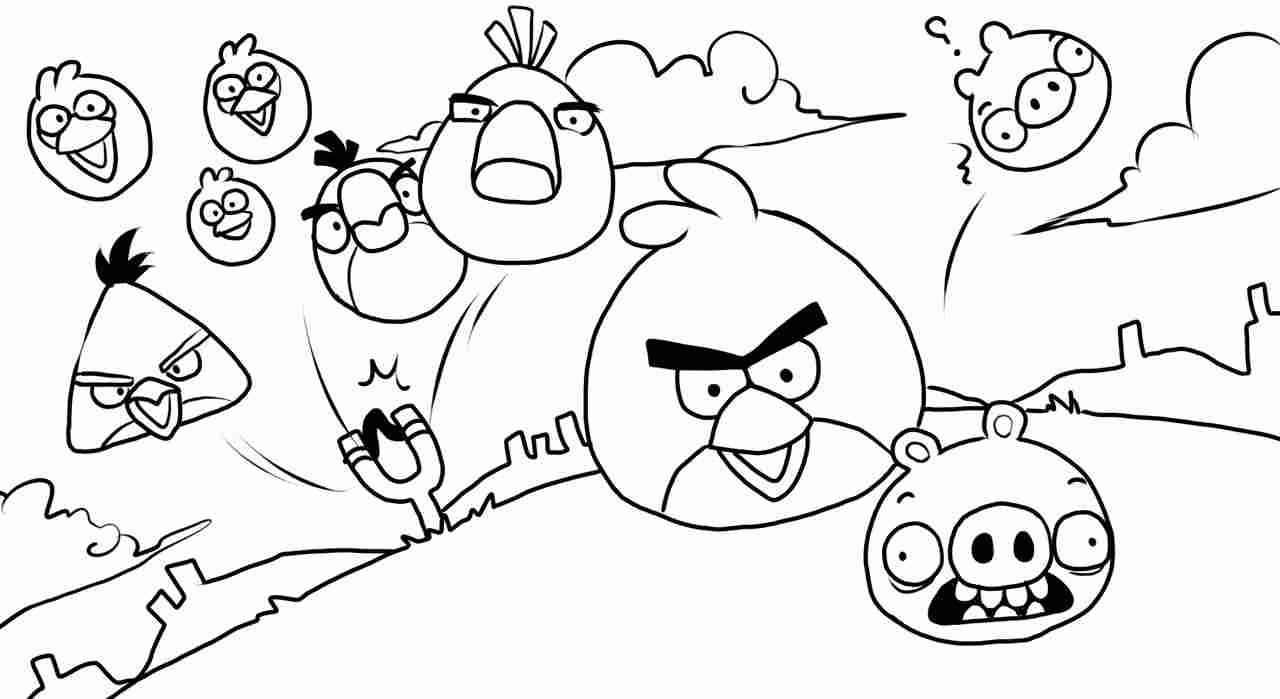 Angry Bird Coloring Pages Pdf   Coloring Home
