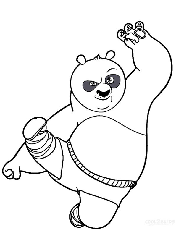 Coloring Pages | Kung Fu Panda Coloring Page for Kids