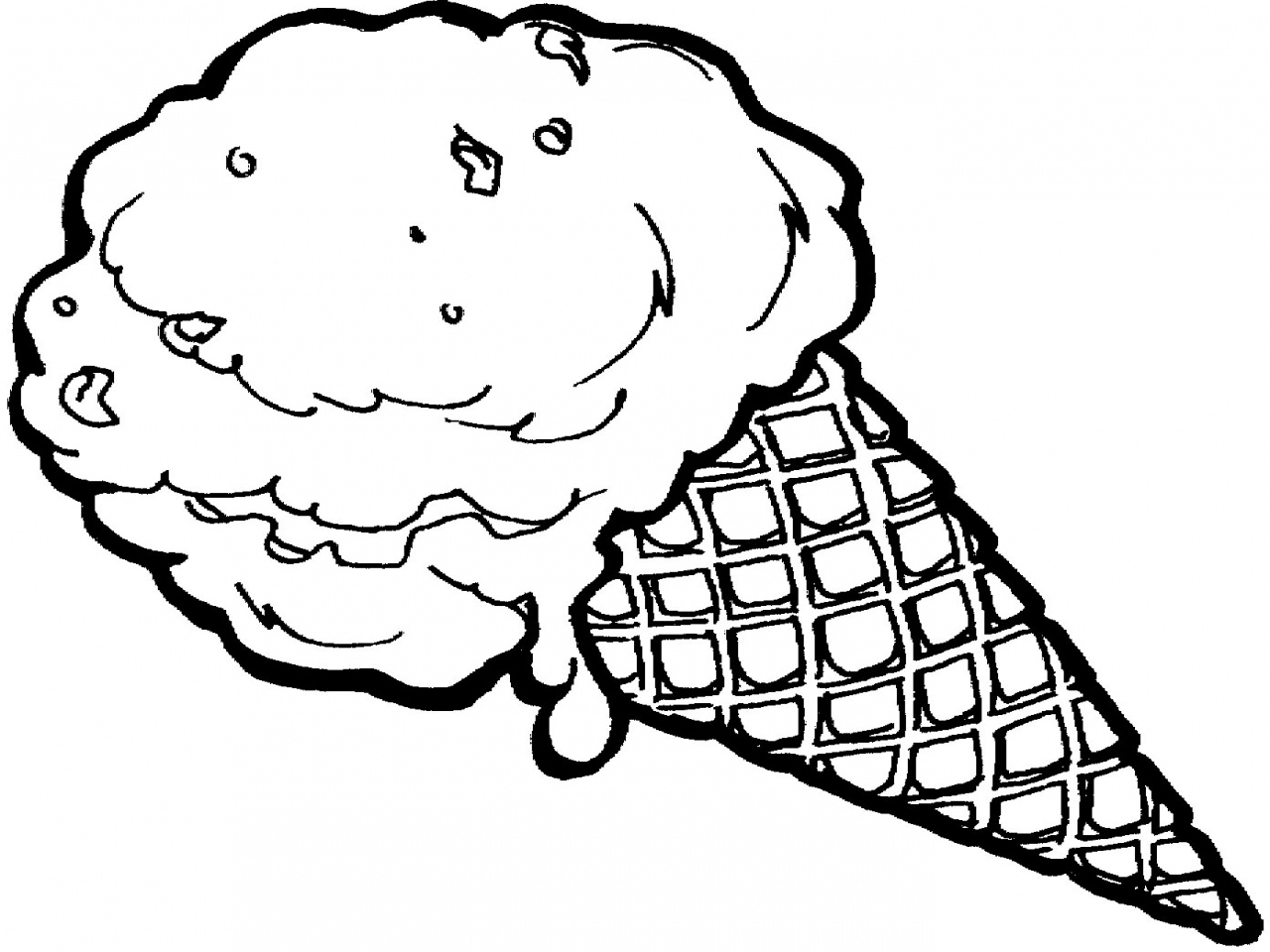 Scoop Ice Cream Coloring Page (Page 1) - Line.17QQ.com