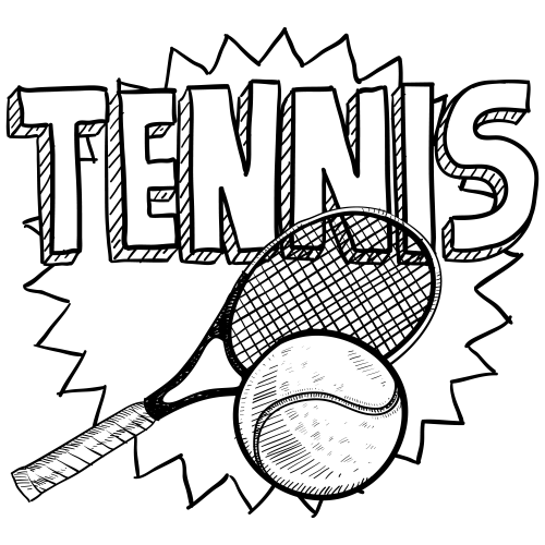 Tennis Coloring Page - KidsPressMagazine.com | Sports coloring pages, Tennis  drawing, Sports drawings