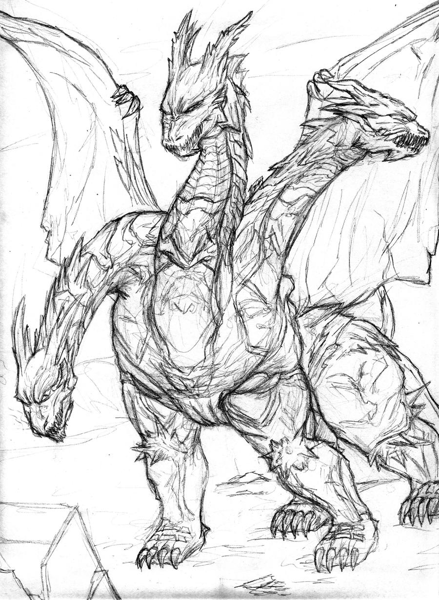 King Ghidorah Coloring Pages Coloring Home