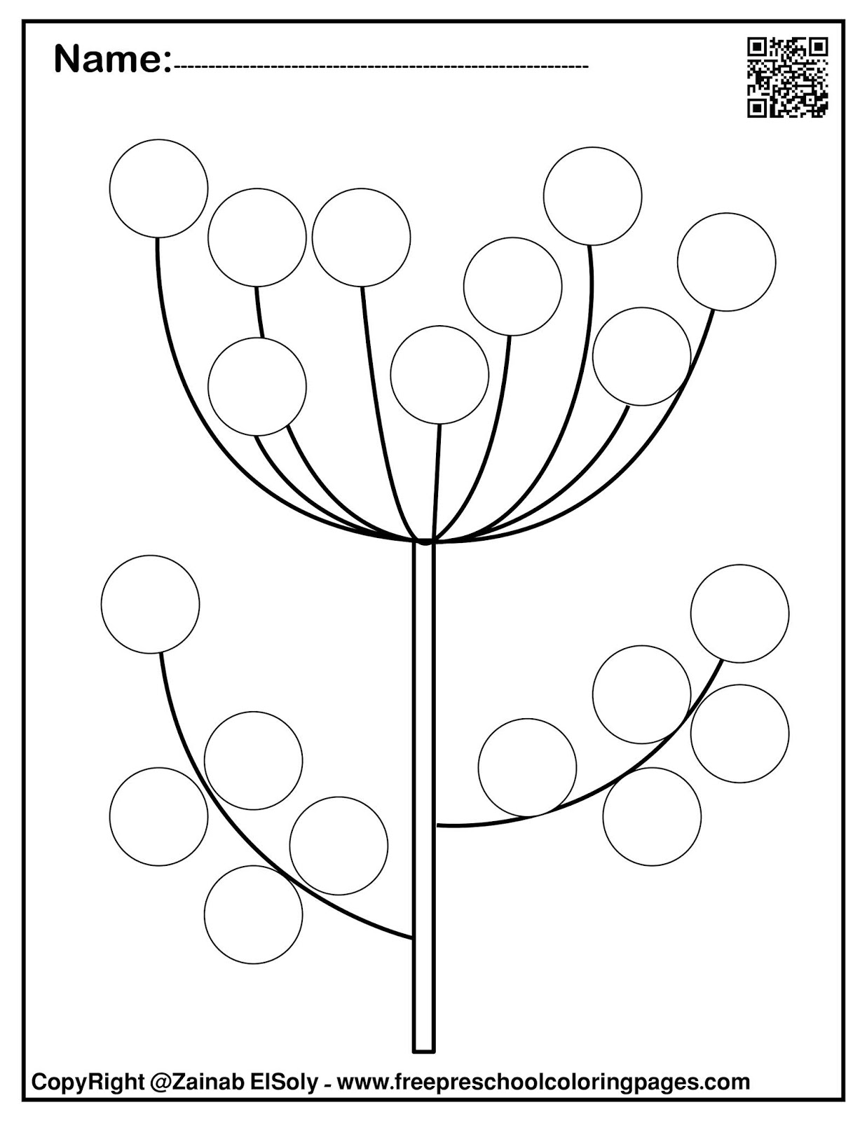 Do A Dot Art Coloring Pages   Coloring Home