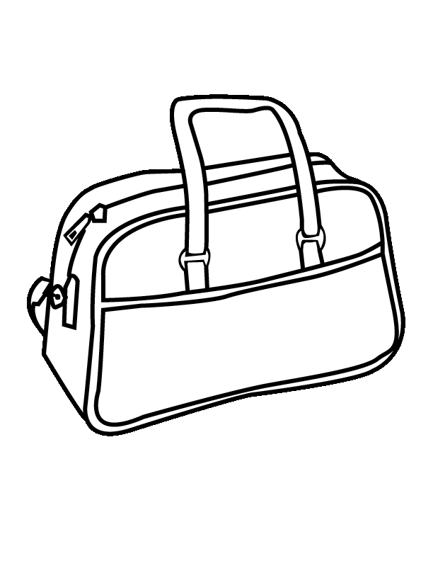 Bag Coloring Pages - Coloring Home