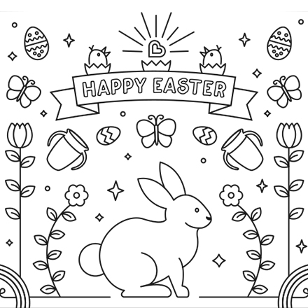 Free Easter Coloring Pages | Munchkin