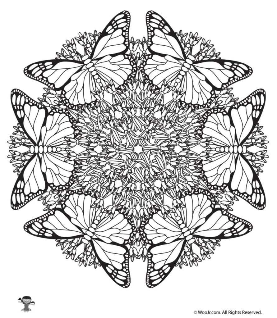 Mandalas For Adults Coloring Pages   Coloring Home
