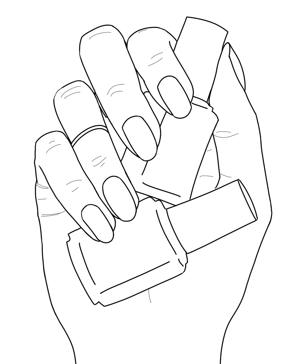 Nail Coloring Pages Coloring Home