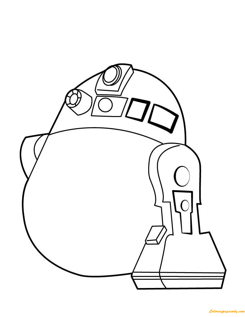 R2 D2 Coloring Page - Free Coloring Pages Online