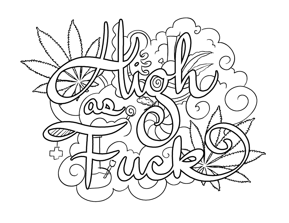 Weed Coloring Pages Coloring Home