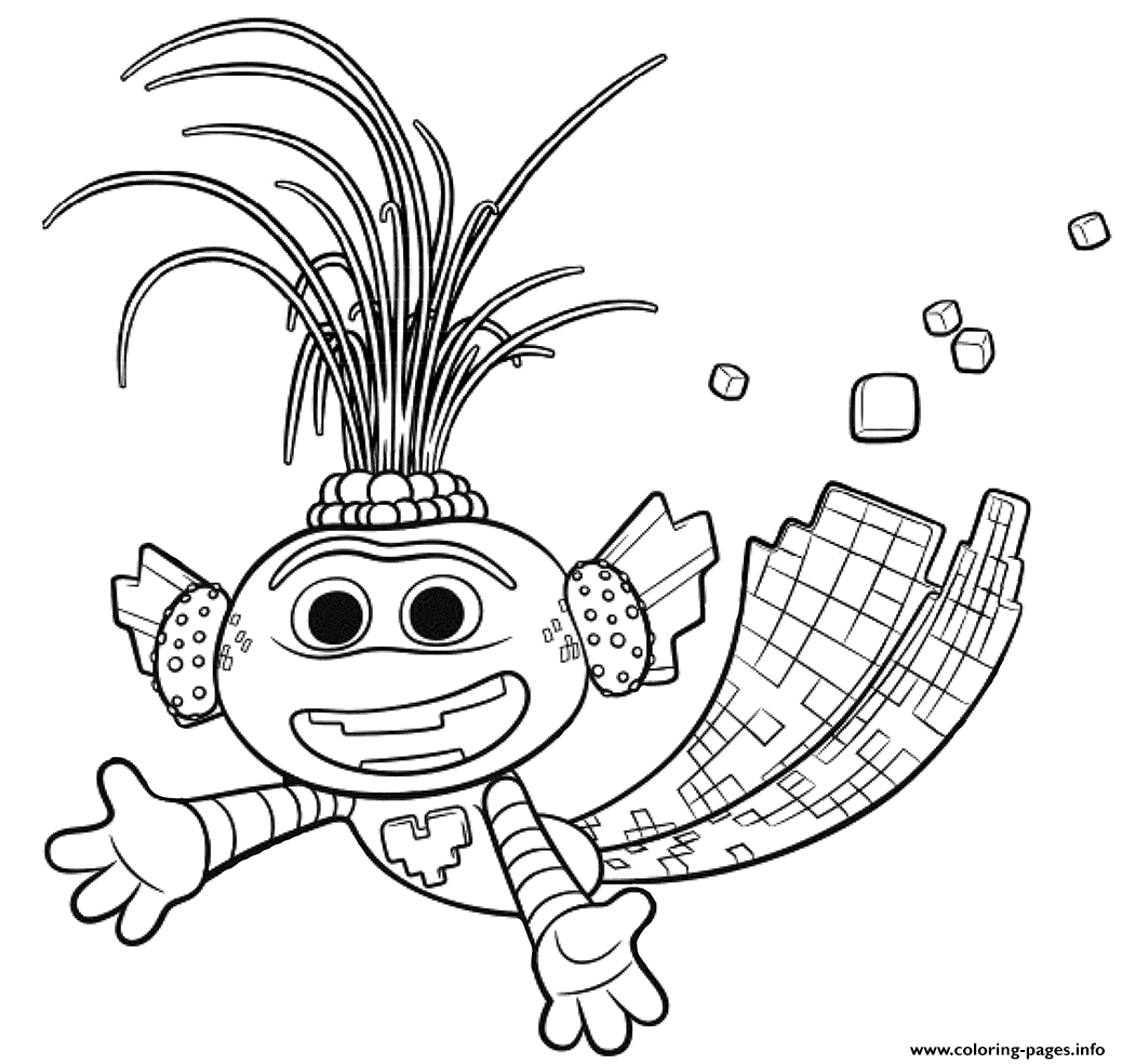 Trollex King Of Techno Trolls 2 Coloring Pages Printable