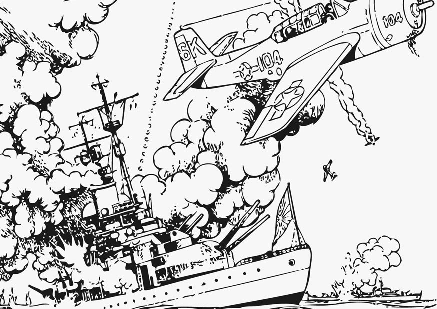 World War 2 - Coloring Pages for Kids and for Adults