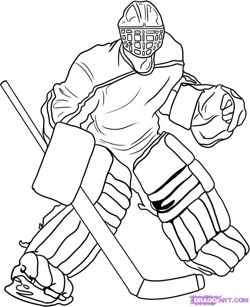 Hockey coloring pages 9 / Hockey / Kids printables coloring pages