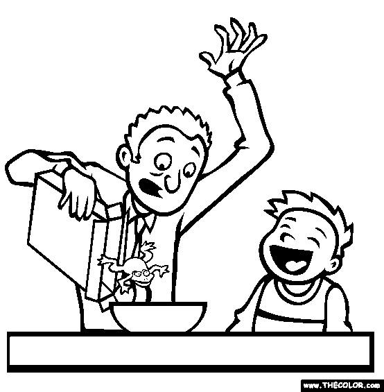 Breakfast Surprise Online Coloring Page