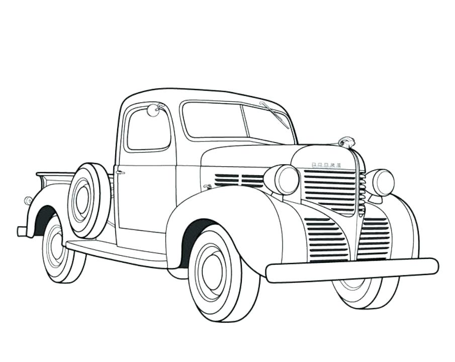 Classic Truck Coloring Pages
