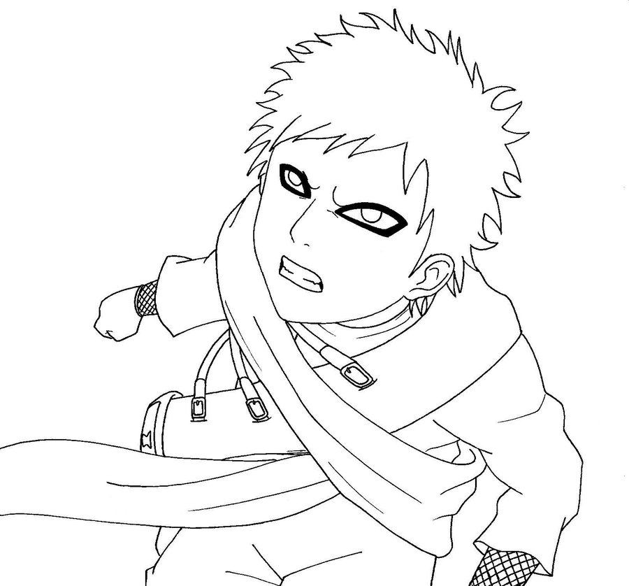 Gaara Coloring Pages - Coloring Pages 2019