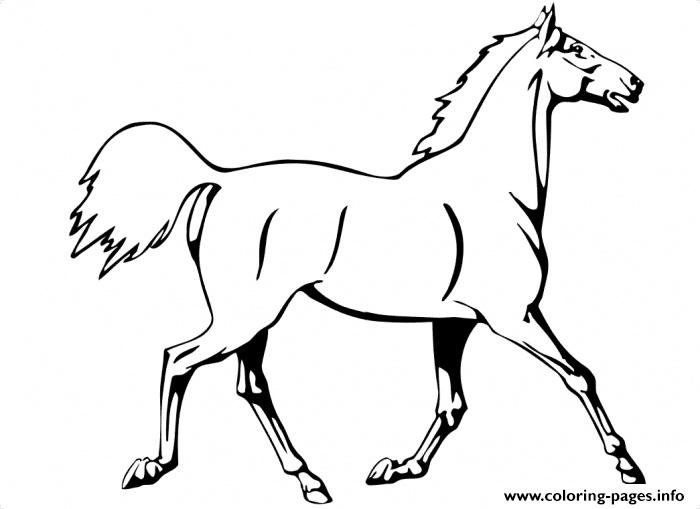 Running Horse Saebd Coloring Pages Printable
