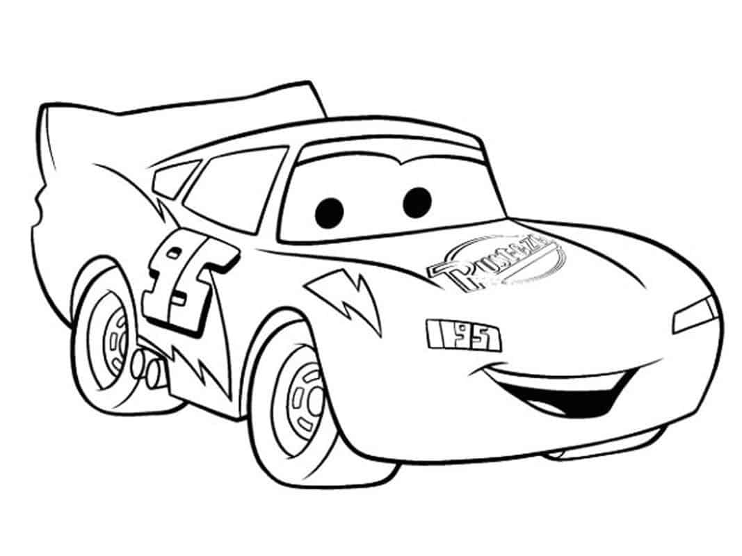 Cars Lightning McQueen colouring image