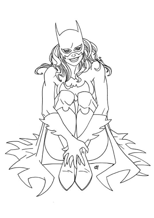 Get This Superhero Coloring Pages Preschool Batgirl !