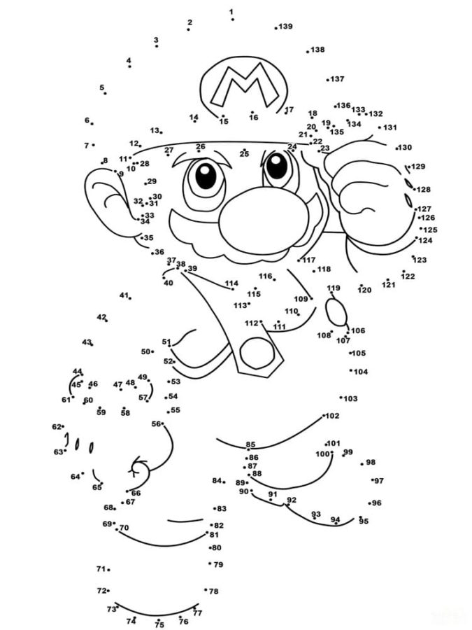Dot to Dots Coloring Pages