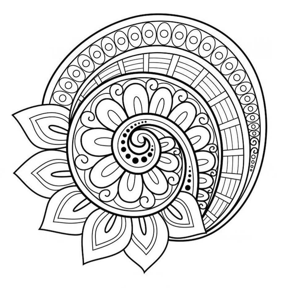 Mandalas for Kids | Abstract coloring pages, Mandala coloring ...