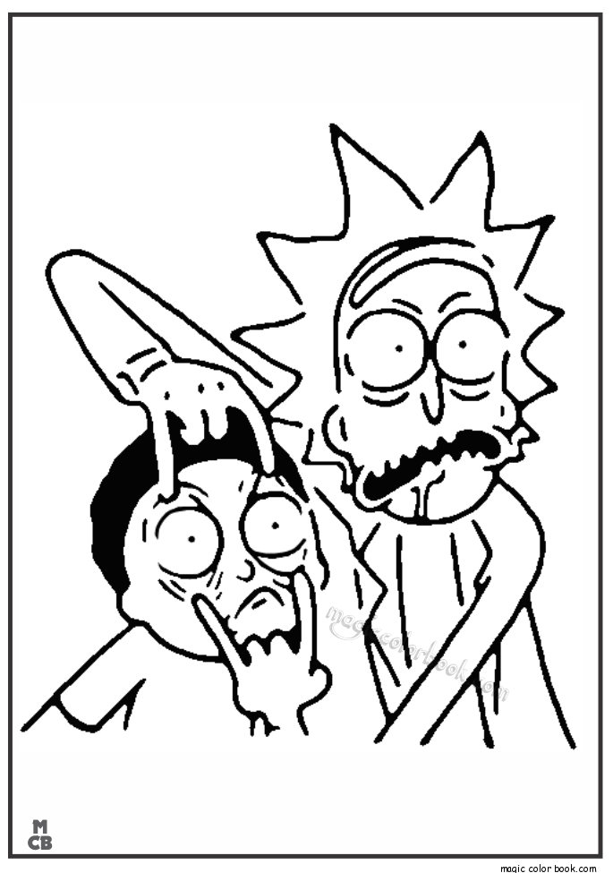 Rick And Morty Coloring Pages Pdf