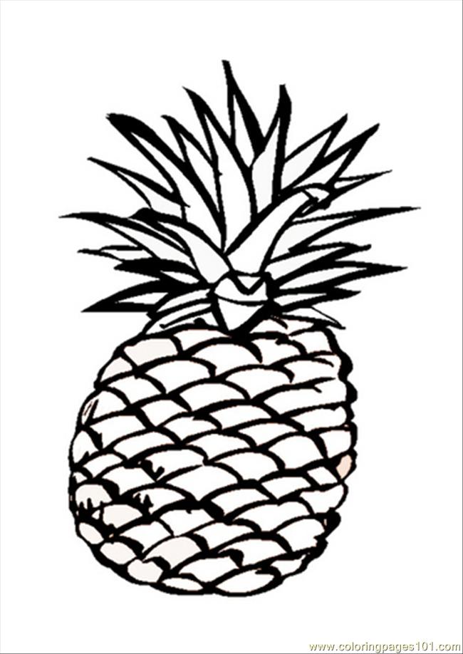 63 Pages Photo Pineapple Dm9547 Coloring Page - Free Pineapples Coloring  Pages : ColoringPages101.com