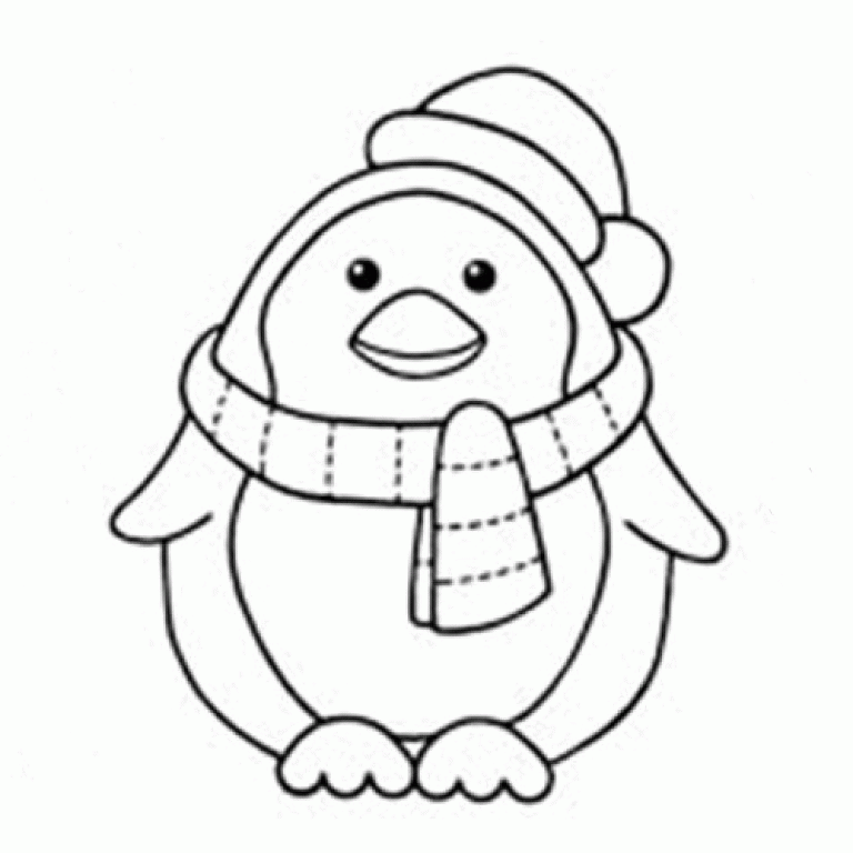 Download Cute Coloring Pages Of Penguins Coloring Home