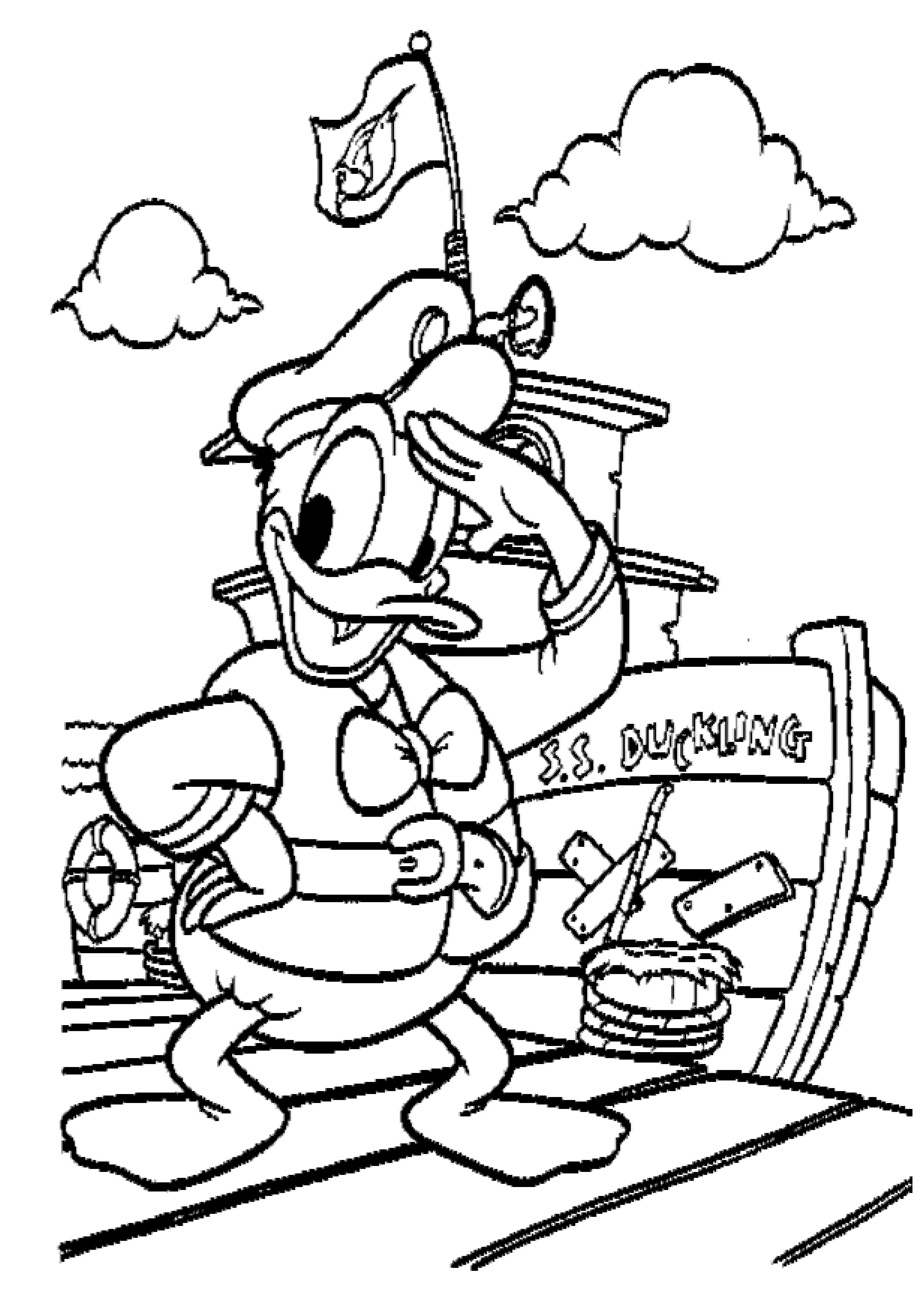 DONALD COLORING PAGES - Coloring Home
