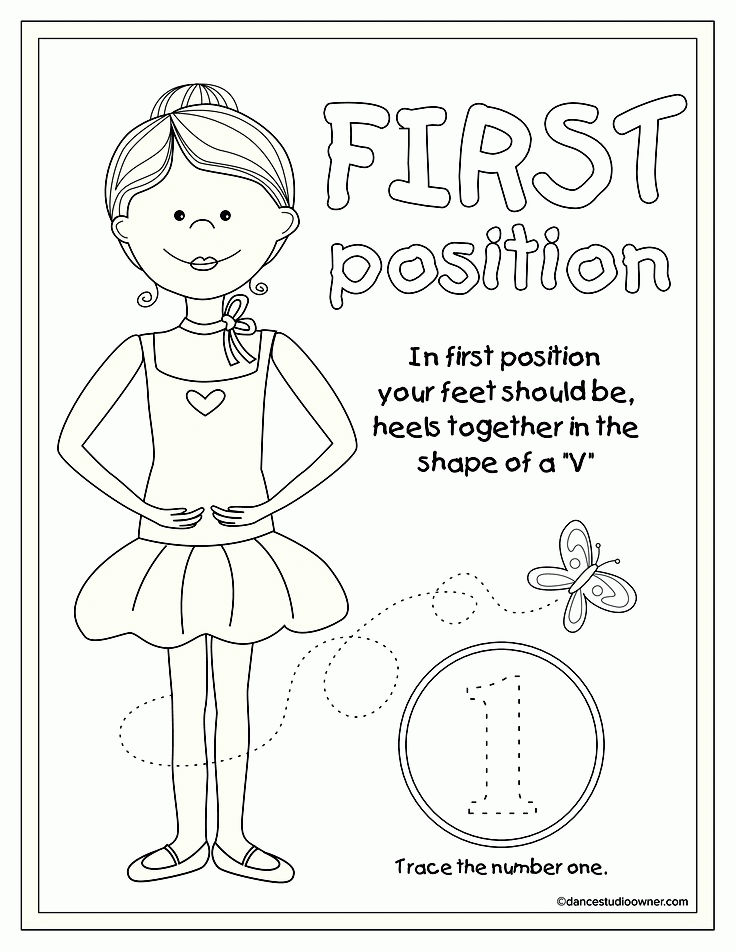 Download Ballet Position Coloring Pages Printable - Coloring Pages For All Ages - Coloring Home