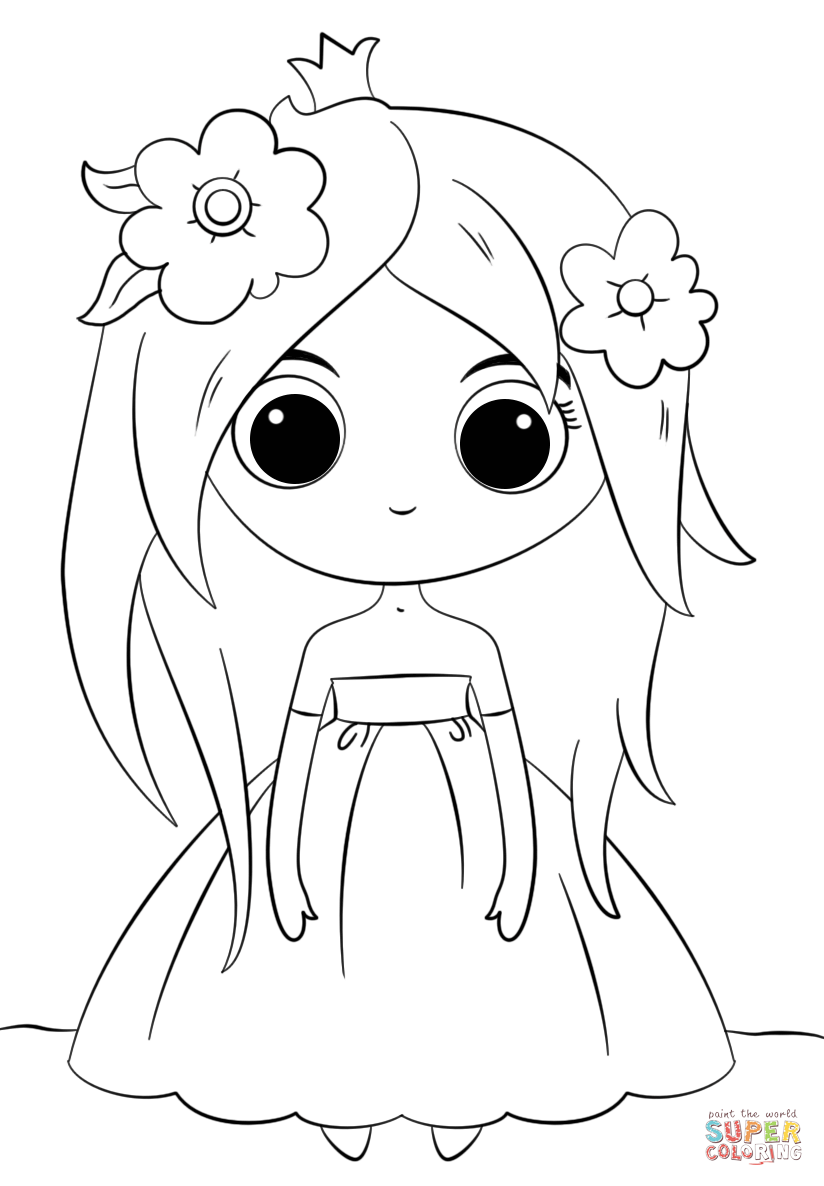 Cute Chibi Princess coloring page Free Printable Coloring Pages ...