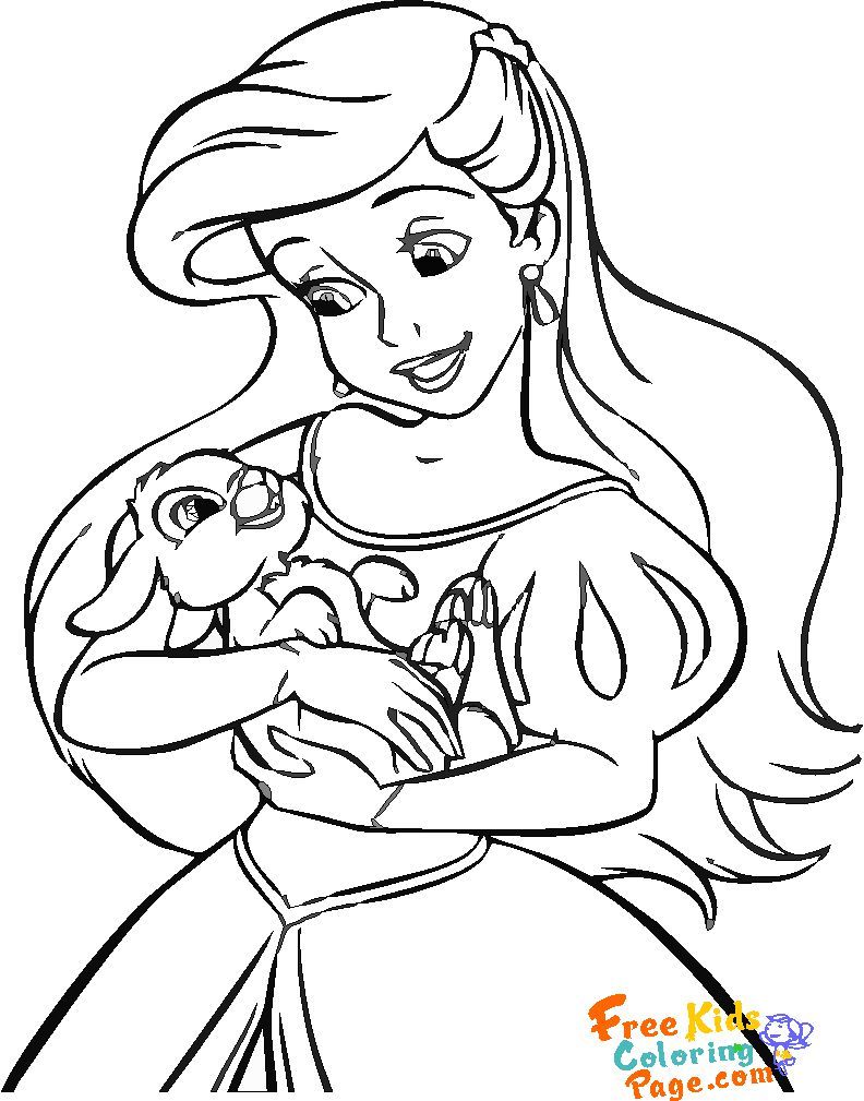 Printable Coloring Page — Belle Disney Princess Coloring Pages ...