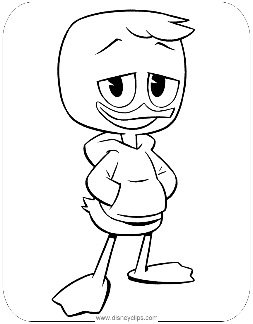 New Ducktales Coloring Pages Disneyclips.com.