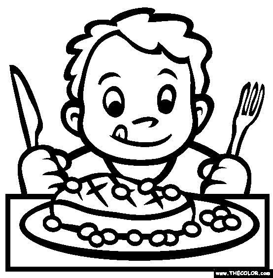 food Online Coloring Pages | TheColor.com