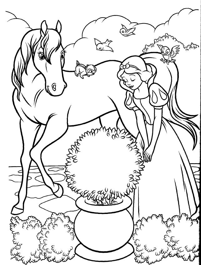 Disney Horse Coloring Pages - Coloring Home