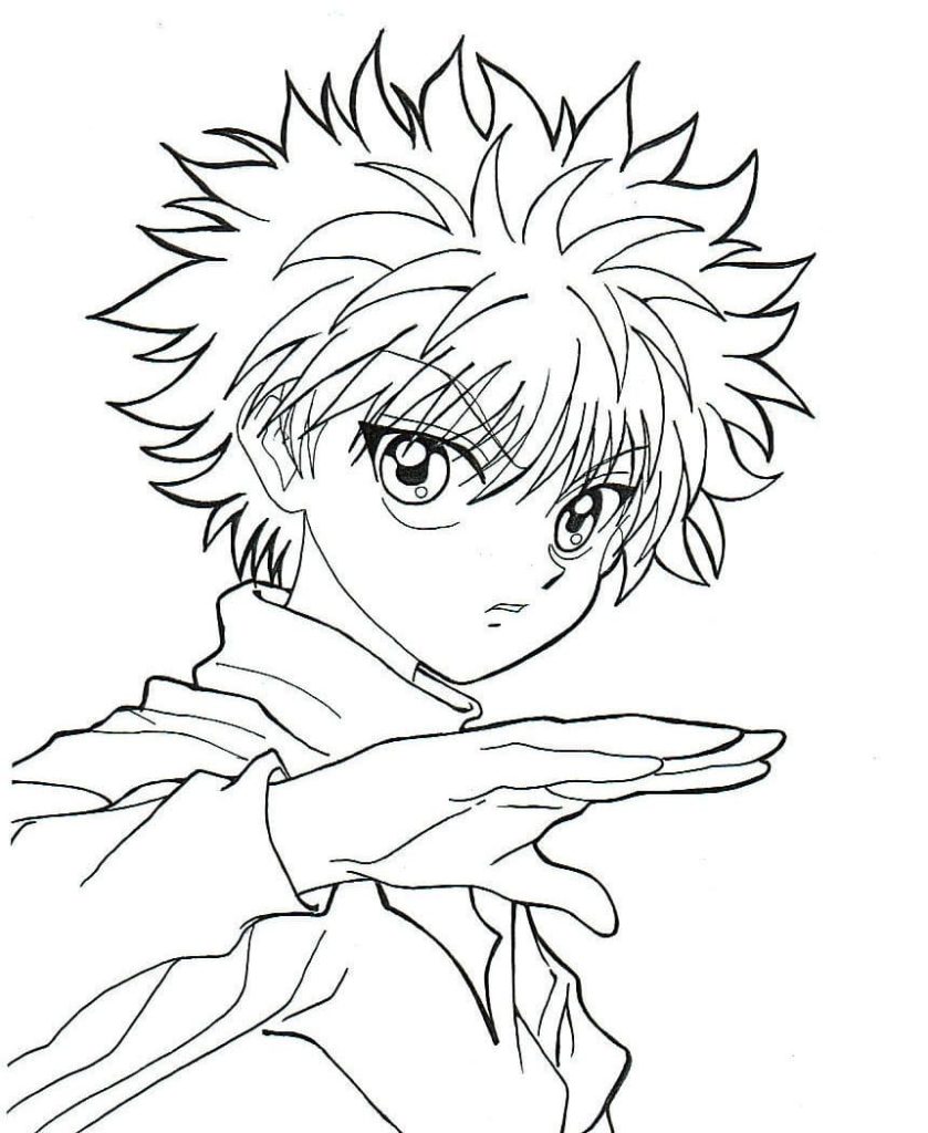 Killua Coloring Pages   Coloring Home