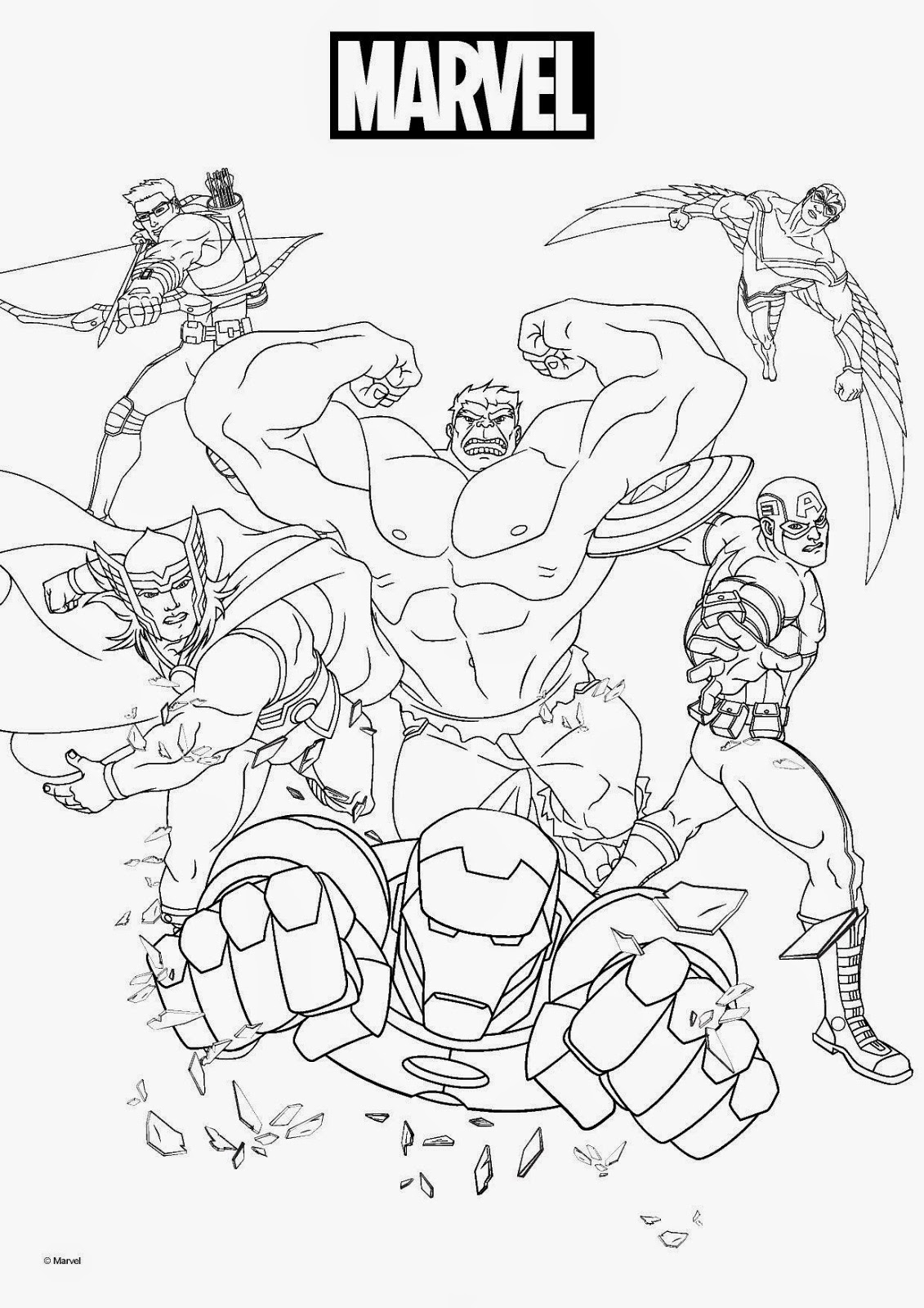 marvel coloring pages for adults