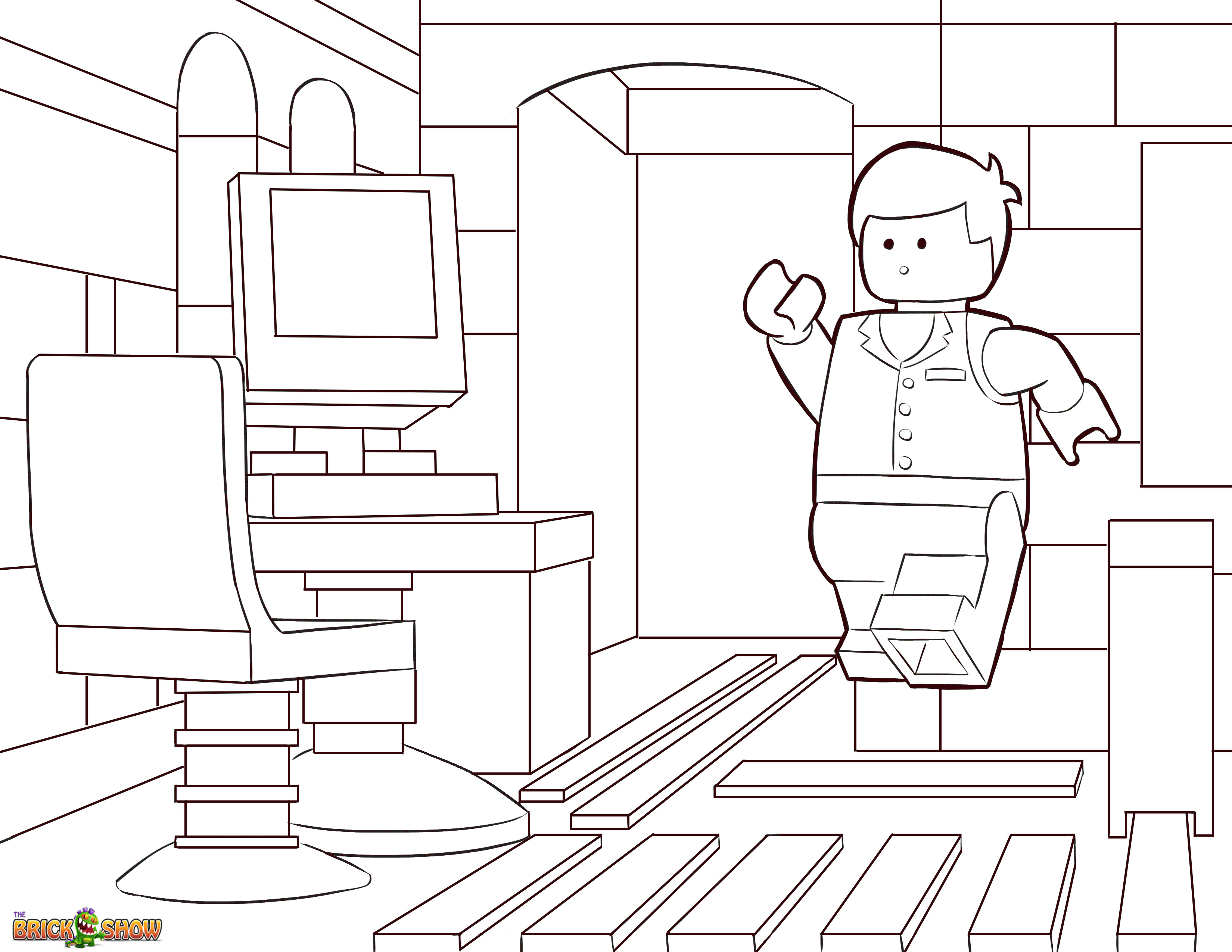 Good Morning Emmet! Coloring Page, Printable Sheet - The LEGO Movie